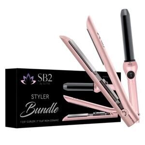 SB2 Sutra Hair Styler Bundle Ceramic Flat Iron And Curling Iron 50HGS-M39